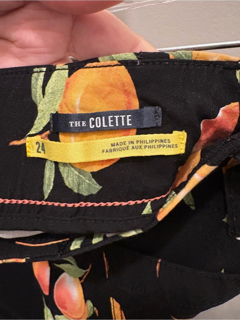 Maeve by Anthropologie The Colette Peach Print High-Waisted Shorts Size 24 - Picture 9 of 16